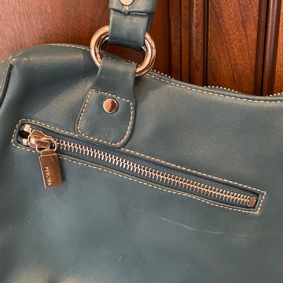 Vintage PERLINA Shoulder Bag Y2K Double Zip Baguette Bag - Picture 2 of 12